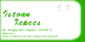 istvan kepecs business card